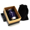 Loved Memorials Dark Purple with Brushed Metal Accent Cremation Urns
