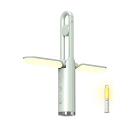 LED Camping Light, JMKMGL Foldable Rechargeable Light Built-in 2400mAh Battery, 5 Mode, Multifunctional Emergency Light with Flashlight and SOS Function for Camping Fishing Hiking and Travel