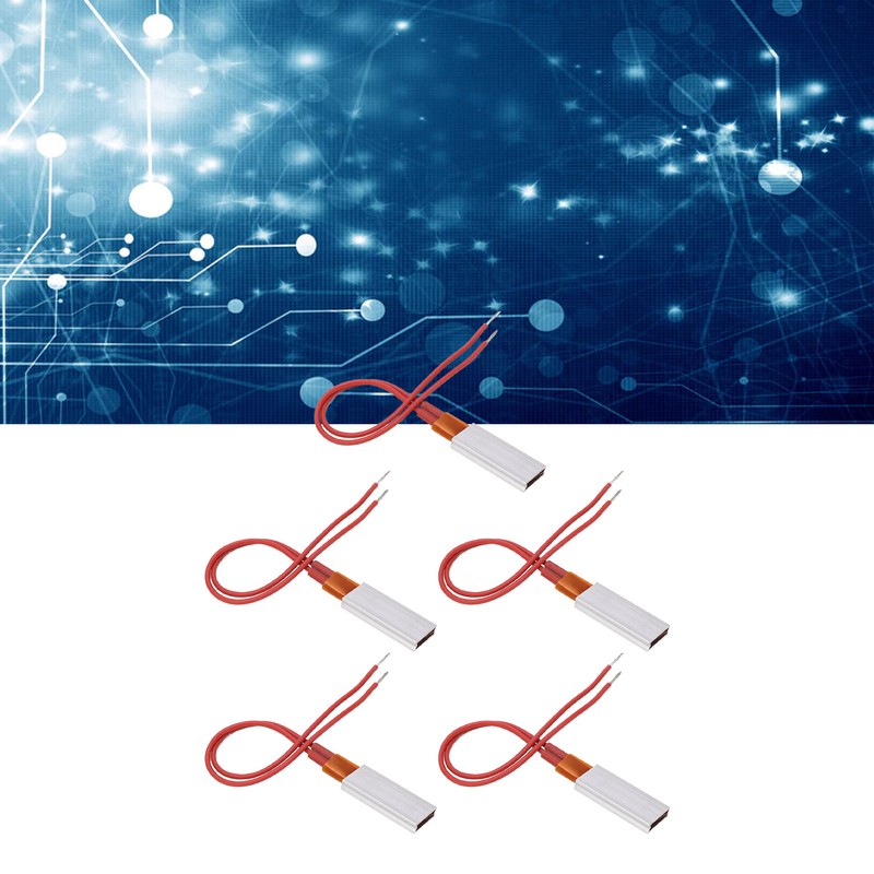 5pcs PTC Heating Element Aluminium Casing 35x15x5mm 270℃ Thermostatic Heating