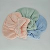 Towel Dry Hair Cap for Hair Drying and Shower Hair Drying Blue 2ea
