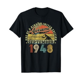 77 Year Old Birthday Gifts For Men September 1948 77th Bday T-Shirt