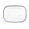 Argon Tableware White Enamel Pie Dishes - Metal Outdoor Camping