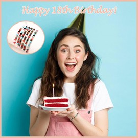 TEVOP 18th Birthday Gifts for Girls, Bead Bracelet 18th Birthday Bracelet Gifts for Teenage Girls, Special Gifts for 18 Year Old Girls