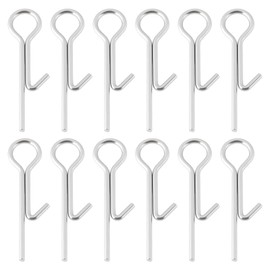 YINETTECH 100 Pieces 18.8 mm Fishing Stinger Spikes Connection Pins Needle for Long Zander Perch Bass Bait Soft Plastic Bait