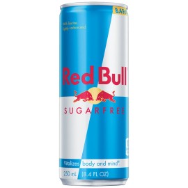 Red Bull Energy Drink - Sugar Free (8.4 FL OZ) Case of 24 Cans