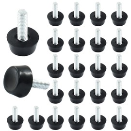 Zorveiio 24 Pcs M6 Furniture Leveling Feet Adjustable Table Levelers Chair Glide Leveling Screw in Threaded for Patio Furniture Tables Chairs