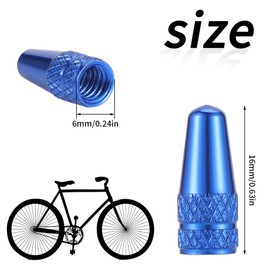 Provone 40 Pcs Presta Valve Caps Bike Valve Caps, Bicycle Aluminum Alloy Valve Cap French Style Bike Bicycle tire Valve Cap Dust Cap, Use On Presta/French Valves, 10 Colors