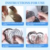 Ouraqto Heart Bird Scare Discs Set 4PCS Bird for Outside