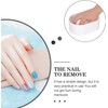 YARNOW Cuenco para Remojar Uñas Acrílico Blanco, Cuenco de Manicura,