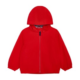 Carter's Girls' 2T-6X Water-Resistant Hooded Lightweight Windbreaker Jacket, RED