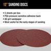 Dura-Gold Premium 12" Sanding Discs - 80 Grit (Box of