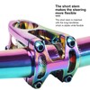 31.8x50MM Mountain Bike Handlebar Short Stem Riser Aluminum Alloy Bicycle