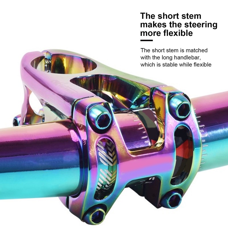 31.8x50MM Mountain Bike Handlebar Short Stem Riser Aluminum Alloy Bicycle