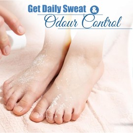 YSAMAX 2x Soft Feel Foot Powder, Foot Odour Eliminator Talc, Stinky Soft Feet Powder, Soothes Refreshes (Pack of 2)