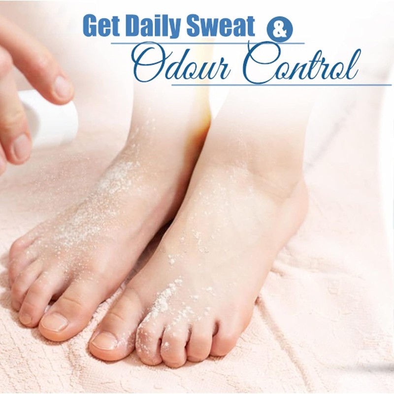 YSAMAX 2x Soft Feel Foot Powder, Foot Odour Eliminator Talc,