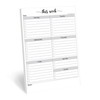 321Done Weekly Checklist Notepad - 50 Sheets (5.5" x 8.5")