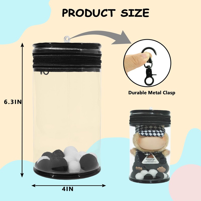 HiOKOU Protective Case for Display Bag with Keychain Accessories Dustproof