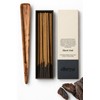 Dhrya Black Oud Incense Sticks with Rosewood Incense Holder, 33