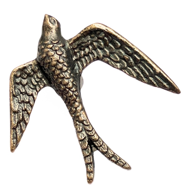 Antique Brass Eagle Drawer Knobs Vintage Bird Handles Decorative Metal
