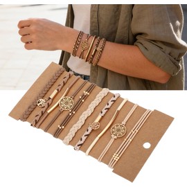 ZJchao Juego de 10 Lazos para el Cabello sin Arrugas, Coleteros Antideslizantes, Bandas Elásticas para el Cabello para Mujeres con Ajuste Cómodo, Estilo de Pulsera, sin ños