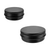 2 Pack Aluminum Tin Cans 1/2 Oz Tin Jars Containers