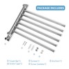 JSVER Towel Rail Stainless Steel 180° Rotation Bath Towel Holder