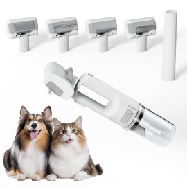 itutn Dog Vacuum For Shedding Grooming, Pet Grooming Vacuum For Dogs Cat, Vacuum Pet Hair Remover Tool with Slicker Deshedding Dog Brush for Shedding Dematting Comb Kit