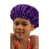 Donna Gorro Ducha Niños Baño Reutilizable Impermeable Plástico Banda Elástica Mujer Morado