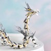 HONLANCH Dragon Series White Mechanical Hurricane Dragon Building Blocks Set
