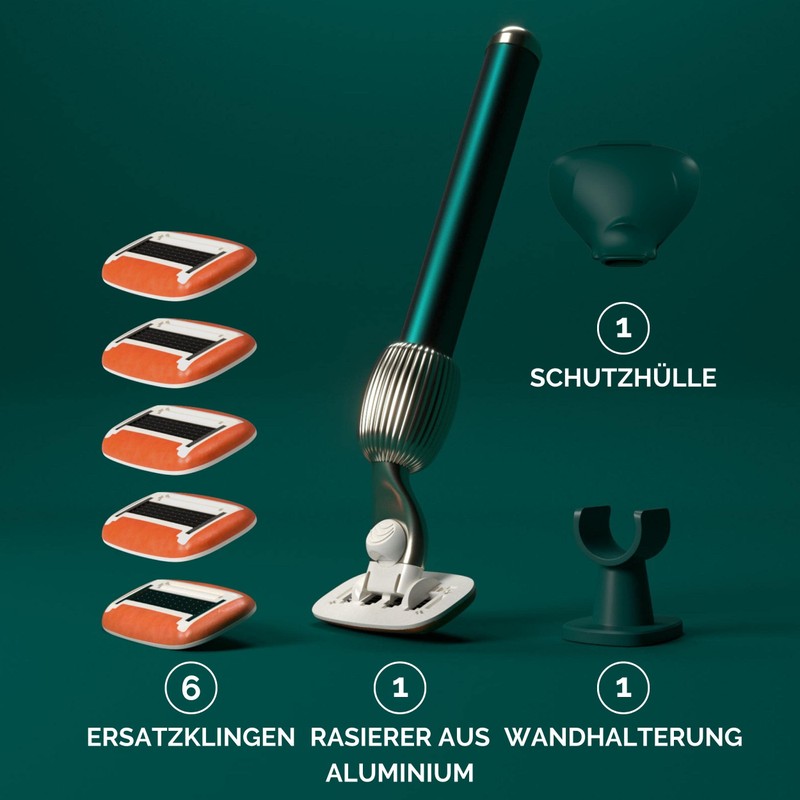 Fler The Razor Shave Set - Women's Razor with Interchangeable