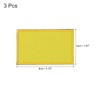 MECCANIXITY Solid Yellow Flag Patch Flags Embroidered Patches Blank DIY