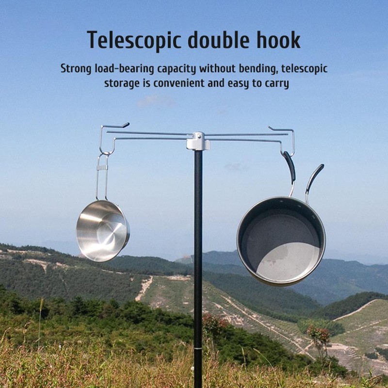 Camping Lantern Stand Collapsible Lamp Pole Camping Light Hanging Poles