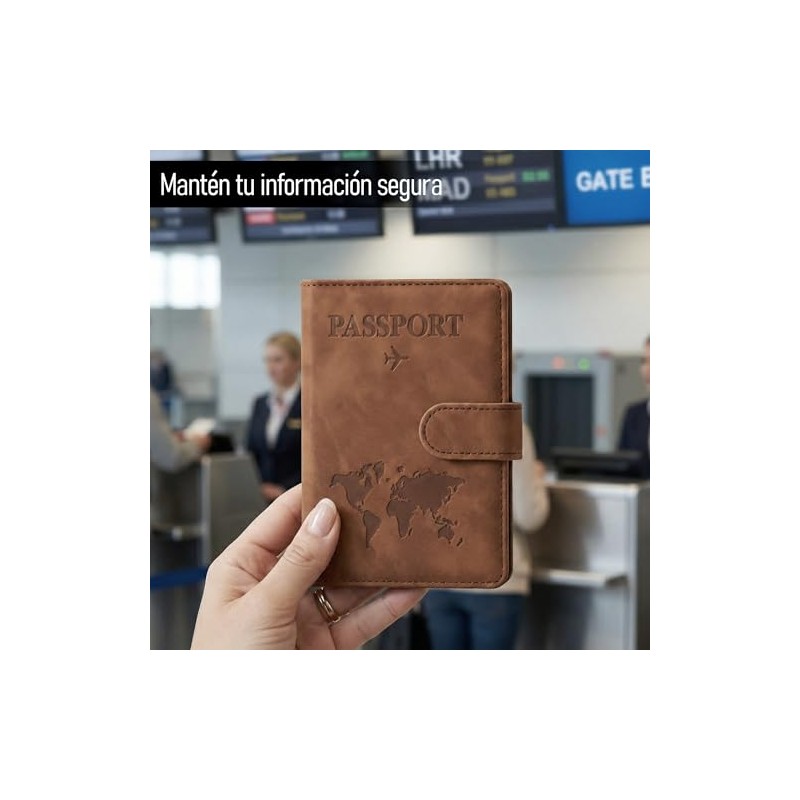 Timotech Porta Pasaporte y Visa con Protección RFID, Funda para
