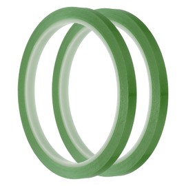 PATIKIL Floral Tapes 1/4" x 36 Yard / 6mm x 36m, 2pcs PET Waterproof Florist Tape Flower Wrap Tape for Bouquet Stem Flowers Arrangements Making Craft Wedding, Grass Green