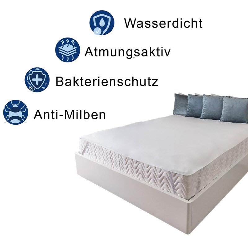 LST Wasserdichter tzenschoner Inkontinenzunterlage 4-Ecken Gi 160x200 cm