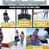 PARTYPONG 8-Foot Folding Party Table w/Music Sync LED Lights, Free