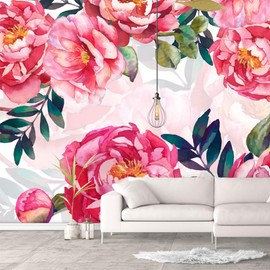 NWT Wall Murals for Bedroom Green Plants Animals Removable Wallpaper Peel and Stick Wall Stickers - 100x144 inches