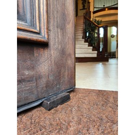 Lulu Decor, Cast Iron Wedge Door Stops, Antique Black Door Stopper (2 Pcs)