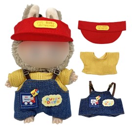 Cute Doll Clothes Set for 17cm LaBuB Clothes Designer, Fashion Premium LaBuB Outfits Set for Boys Kids, Stylish Adorable Dolls Clothing Accessories Mini Camera (D)