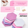 Mindsoft 16 Pcs Hexagon Cork Board for Walls with 50