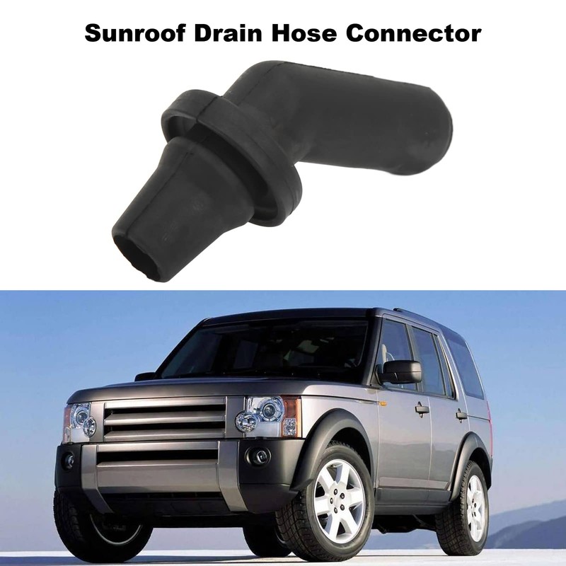 4pcs Sunroof Drain Tube Connector Rubber Black for Range Rover