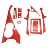NLQR 11pcs Carbon Fiber Full Interior Set Kit Cover Trim