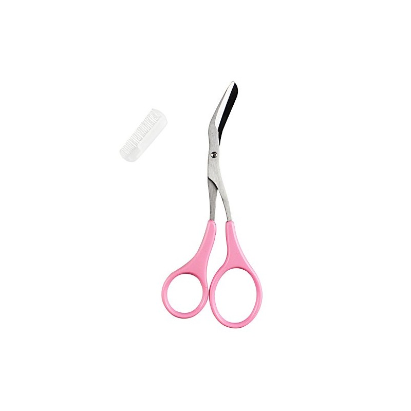 Kai Corporation KQ-809 Mayu Scissors with Comb, Pink