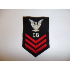 0468s WW 2 US Navy 1st Class CB Rate Blue Construction Battalion Sea Bee PB6