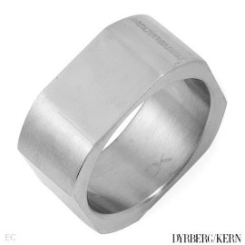 DYRBERG/KERN of DENMARK! Ring Made of Shiny Silver Finish Stainless Steel