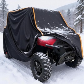 StarknightMT UTV Cover 4 Seater, Waterproof Cover Compatible with Polaris Ranger Crew 1000 900 570 800 General RZR Talon Teryx 4-Door with Reflective Strips Heavy-Duty 420D UTV Full Weather Cover