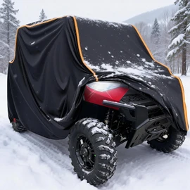 StarknightMT UTV Cover 4 Seater, Waterproof Cover Compatible with Polaris Ranger Crew 1000 900 570 800 General RZR Talon Teryx 4-Door with Reflective Strips Heavy-Duty 420D UTV Full Weather Cover