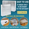 SIKADEER RV Vent Insulator 22"x14"x3", Universal Skylight Cover With Reflective