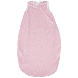 Popolini Summer Sleeping Bag Sleeveless 1-Ply Organic Cotton (Splinter Pink, Size S - 70 cm)