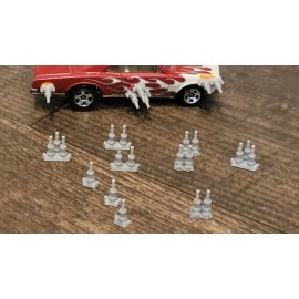 Gaslands Sponson side machine guns 3d printed. For 1/64 scale cars. 12 items